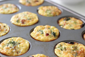 egg muffins in tin
